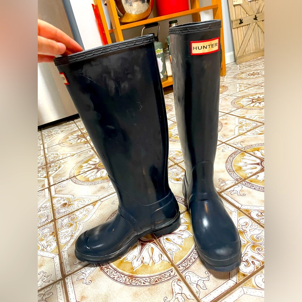 HUNTER High Black Rain Boots - Picture 3 of 6